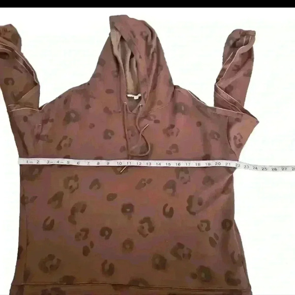 Splendid Womend Brown Leopard Print Corinna Hoodie XS - Picture 14 of 15